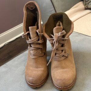 UGG Women's Lace Up Brown Boots